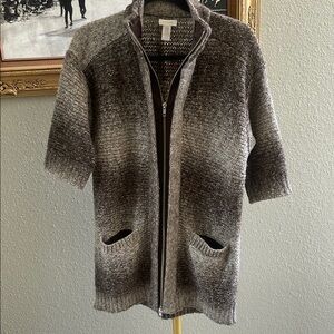 Chico's Cozy Brown Knit Sweater